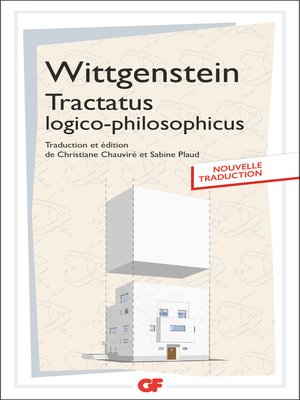 cover image of Tractatus logico-philosophicus